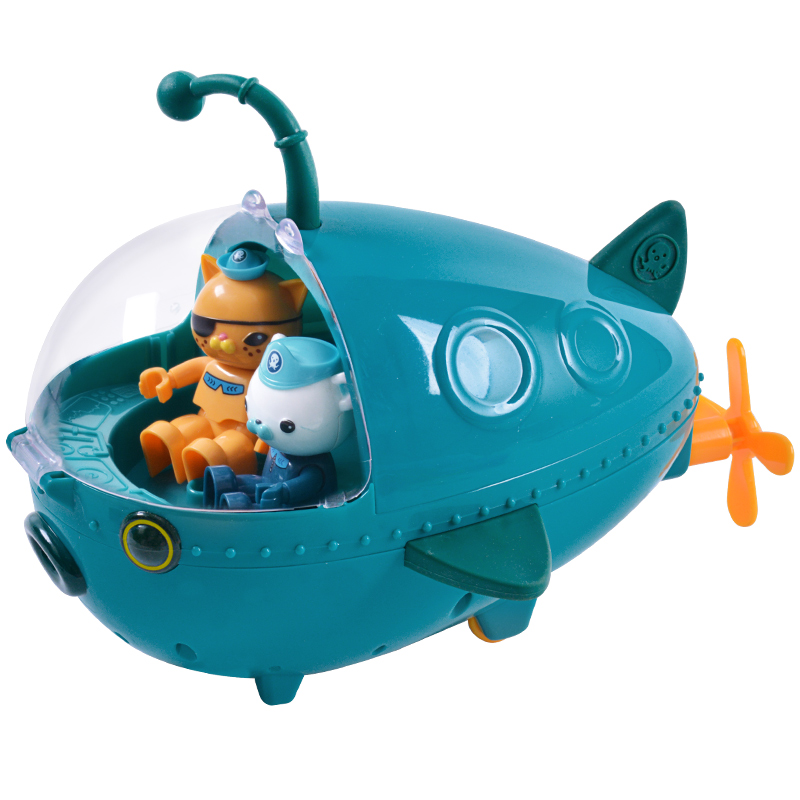 海底小纵队玩具划艇套装潜艇小分队鲨鱼船水枪两用洗澡戏水玩具