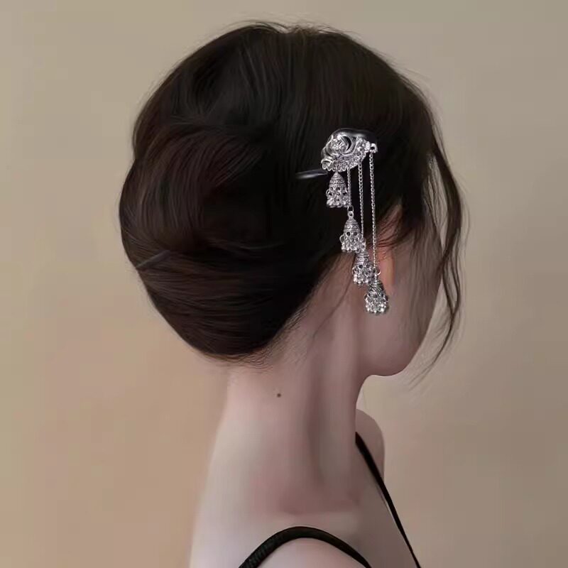 新中式国风流苏铃铛发簪苗族古银风铃簪子复古莲花挽发发钗头饰女,饰品/流行首饰/时尚饰品新,发饰,淘宝优惠券,粉丝福利购,淘宝优惠卷