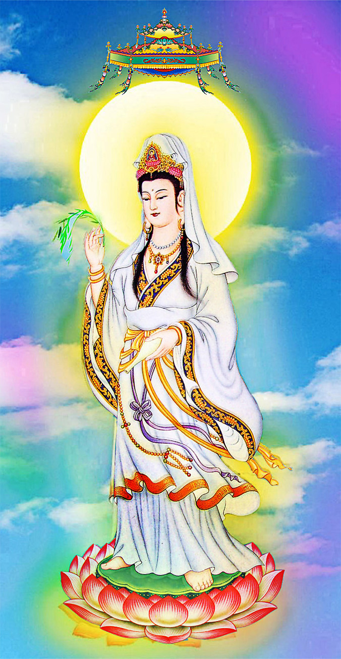 弘佛苑精品精修十字绣观世音菩萨圣像l17y        唯美版和基础版