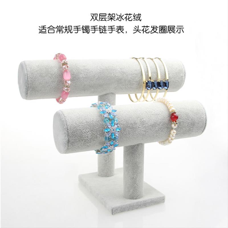 简约压发头花放发带的圆形家用收纳台架玉器发圈挂架手镯手表头绳
