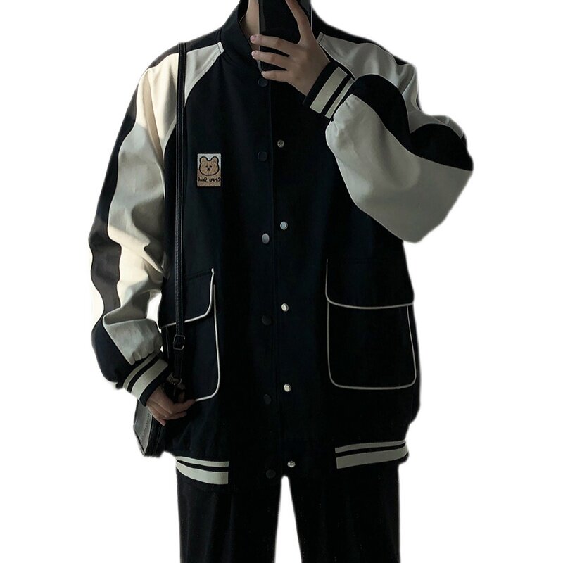 男外套棒球服韩版春季衣服2025新款春秋百搭夹克J216P90控118,男装夹克,电商A157