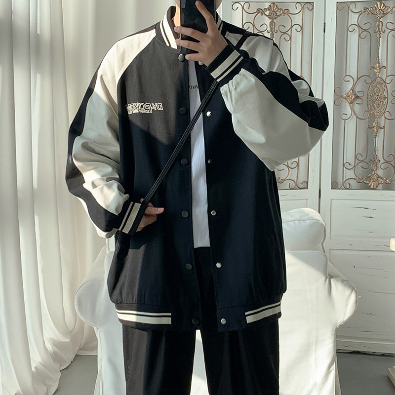 2021夹克男外套上衣韩版男棒球服运动休闲上衣 J217 P85 控118图片