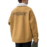 毛呢大衣男冬季外套羊羔毛加厚保暖呢子风衣宽松M1911P115控158，男装风衣，电商A157