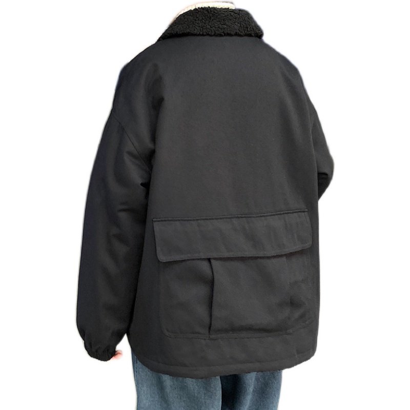 棉服男韩版宽松羊羔毛外套港风棉衣冬加厚加绒M1912P120控158,男装棉衣,电商A157