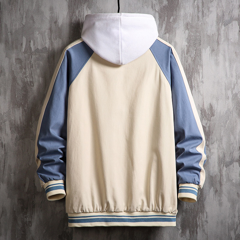 2021棒球服外套男ins港风潮牌宽松撞色夹克韩版潮上衣J8011P85,男装夹克,电商A157