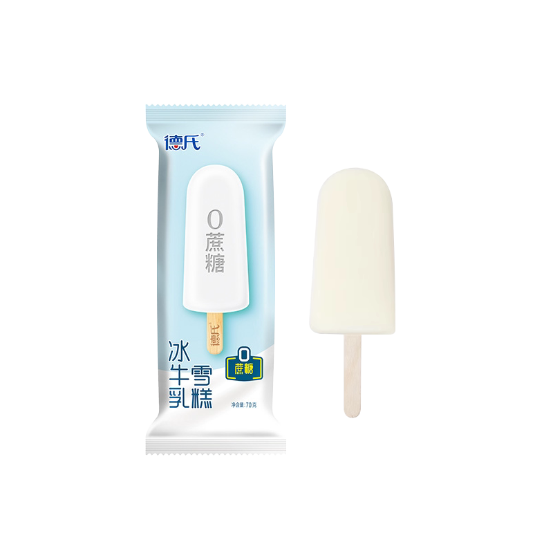 德氏零蔗糖冰牛乳雪糕网红冷饮冰淇淋国潮牛奶冰激凌家庭分享装