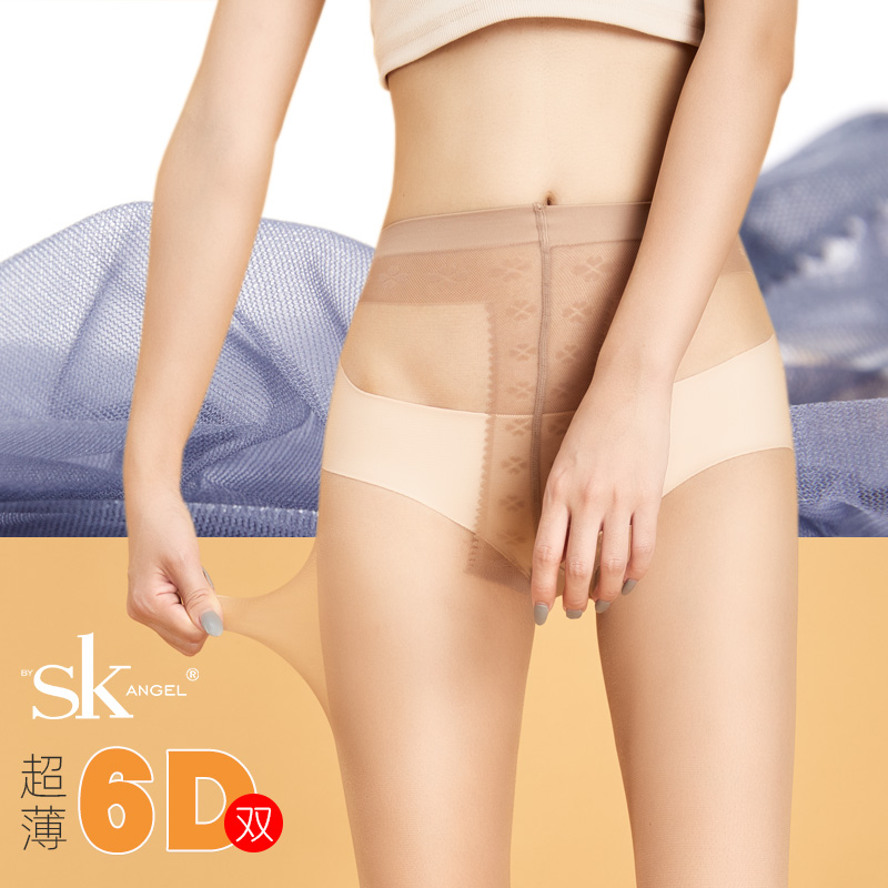 SK连裤袜超薄蕾丝T裆隐形女丝袜