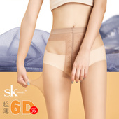 丝袜SK牛奶袜6D脚尖蕾丝超薄超透丝滑性感黑丝袜子肉色连裤 袜