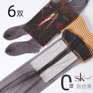 6双SK仅12克0D度感丝滑性感无痕T裆超薄光腿隐形丝袜浅黑连裤袜