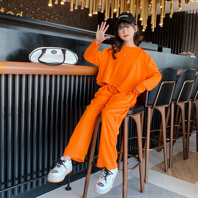 洋气网红运动时髦女童时尚两件装