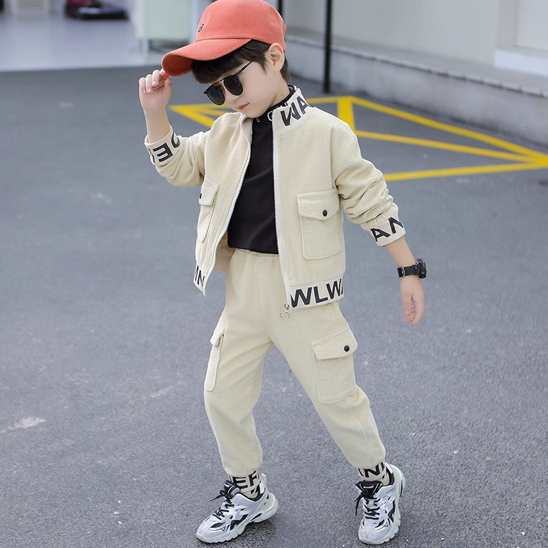 韩版休闲春秋男童两件套