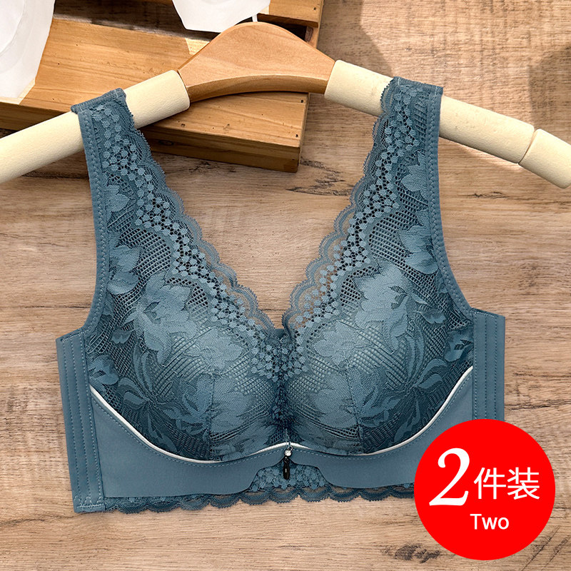 思晴背心式文胸聚拢收副乳防下垂上托女士内衣无钢圈小胸罩加厚款