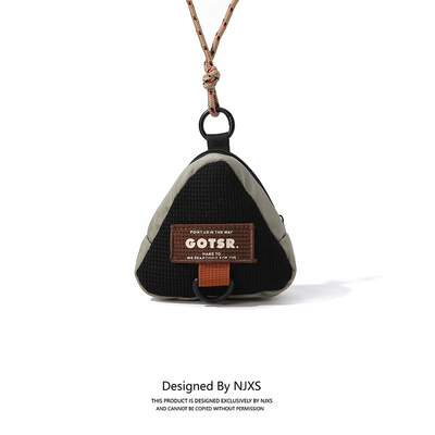 挂脖三角形零钱包钥匙零钱小包