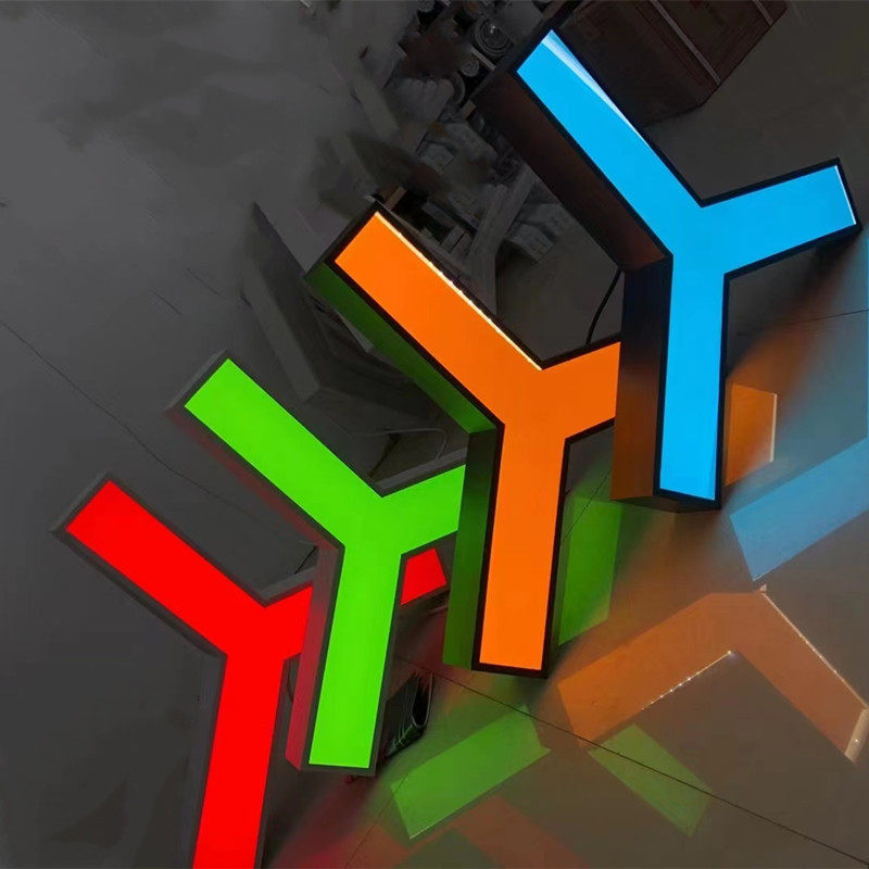 led办公室吊灯圆形创意人字形健身房网咖商场超市组合拼接造型灯