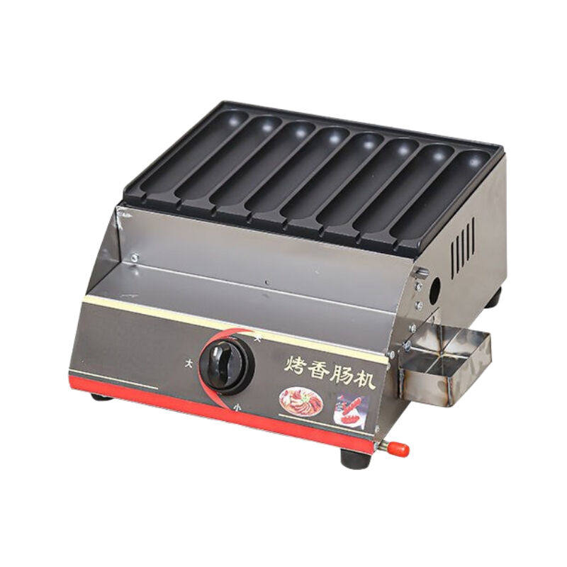 苏勒烤香肠机面肠烤火腿肠六面液化气烤肠机食品机械淀粉卡式炉机