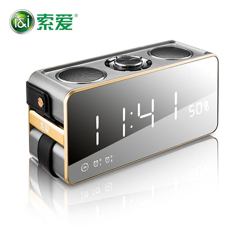 索爱(soaiy)无线蓝牙音箱闹钟户外便携式迷你小音other/其他 无