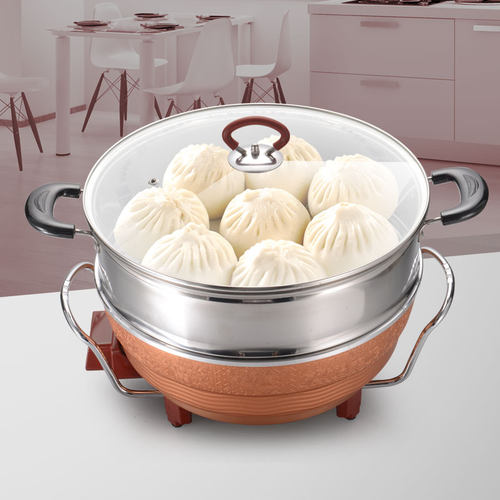 傻厨韩式不粘煮饭炒菜一体电火锅