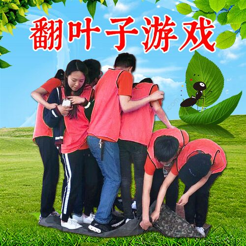 翻叶子户外素质拓展团建游戏道具乾坤大挪移布培训趣味运动会现货