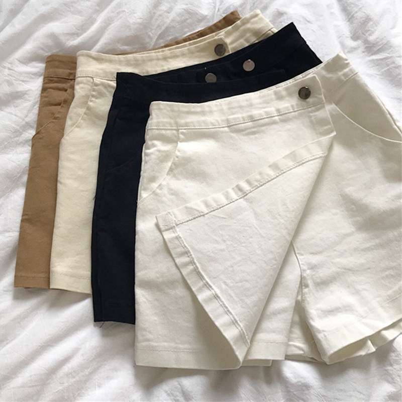 短裤女2020新款韩版夏季高腰纯棉休闲百搭防走光短款裤裙外穿潮
