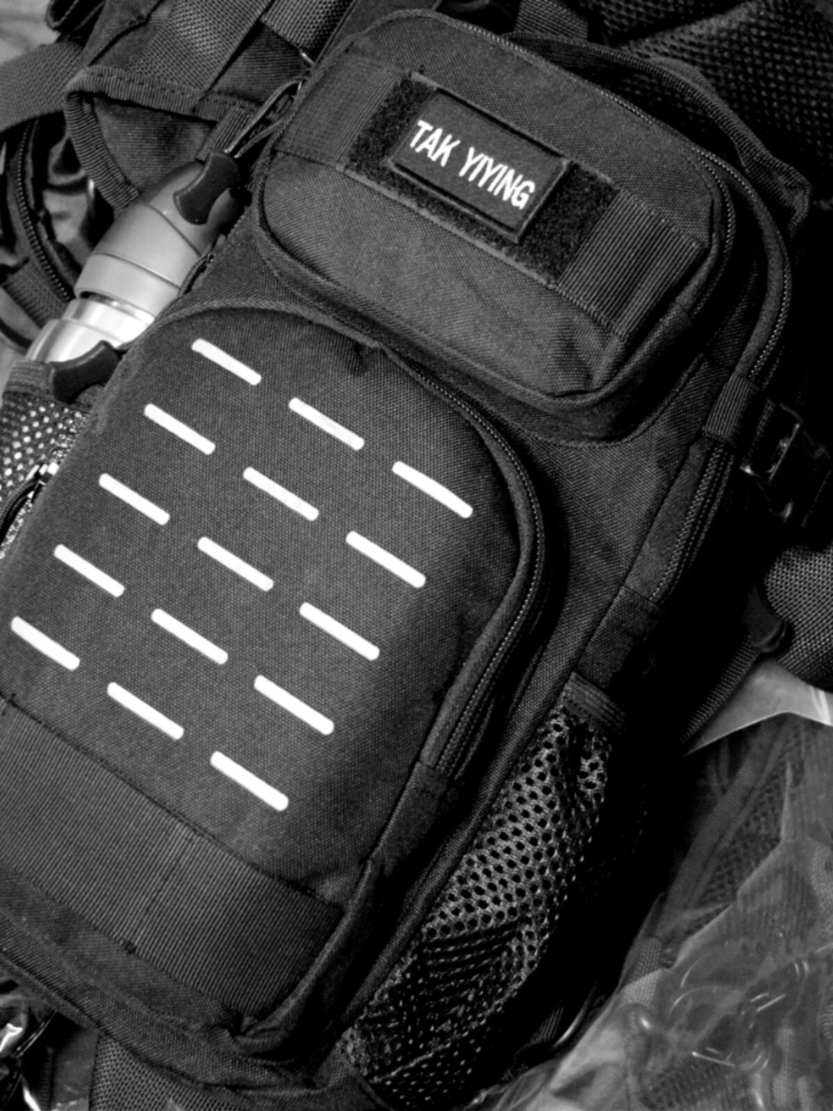 DEYI CAMP 야외 전술 원 숄더 크로스 바디 백 사이클링 스포츠 원 숄더 크로스 바디 백팩 등산 여행 숄더 백