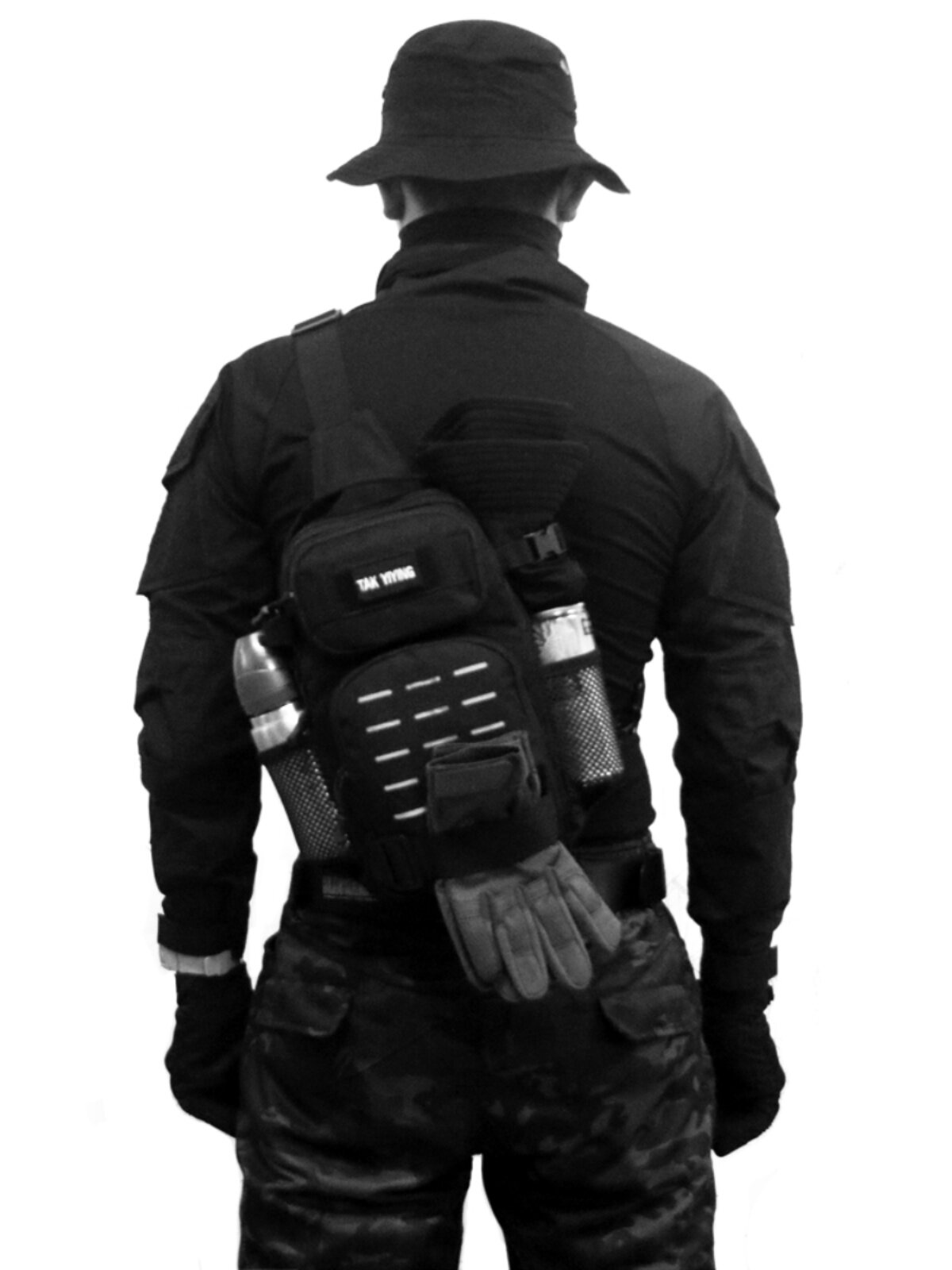 DEYI CAMP 야외 전술 원 숄더 크로스 바디 백 사이클링 스포츠 원 숄더 크로스 바디 백팩 등산 여행 숄더 백