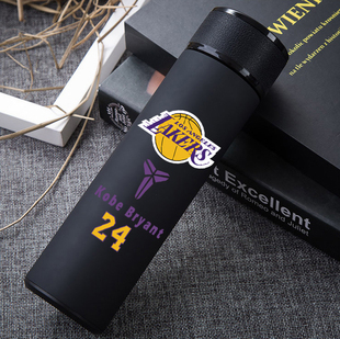 健身运动水杯篮球保温杯男生高颜值库里欧文詹姆斯科比500ML杯子