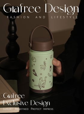 GraFree保温杯女生高颜值小巧可爱手提杯子便携水杯咖啡杯礼物