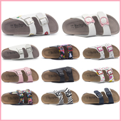 男女同款 沙滩鞋 户外增高一字扣休闲鞋 麦步伦搭扣平底软木拖鞋 夏季