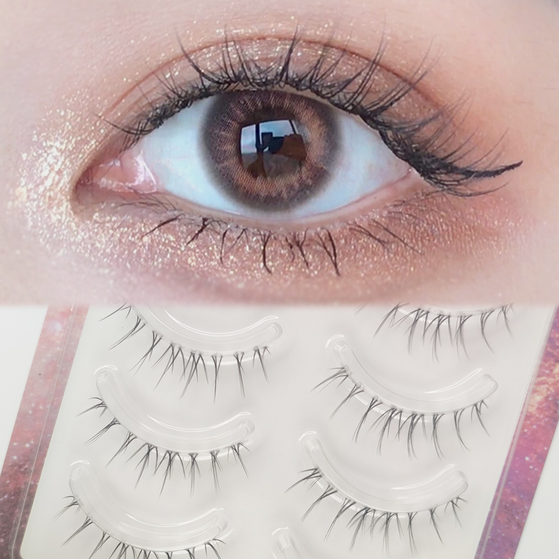 自然好带易用透明梗假睫毛