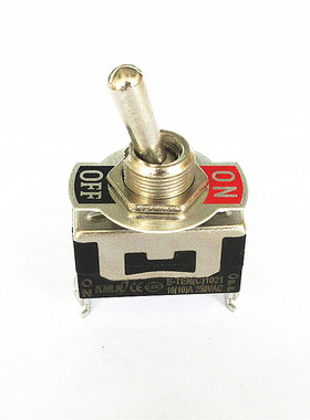 黑色胶木钮子开关E-TEN1021摇头摇臂拨动开关2脚2档孔径12MM