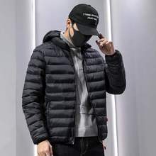 修身 棉衣男士 韩版 轻薄羽绒棉服短款 2021新款 潮牌帅气学生连帽棉袄