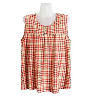 套头女装 200斤中老年无袖 妈妈冰丝坎肩外穿 婆婆宽松背心大码 夏季