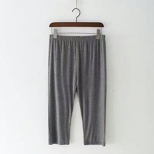 奶奶莫代尔灯笼裤 200斤老人弹力女裤 七分裤 夏天老太太加肥加大码