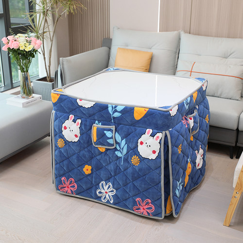 八面揭开桌面揭盖加绒冬季烤火罩