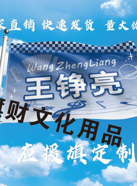 王铮亮应援大旗明星应援旗帜王铮亮演唱会音乐节户外应援旗定制