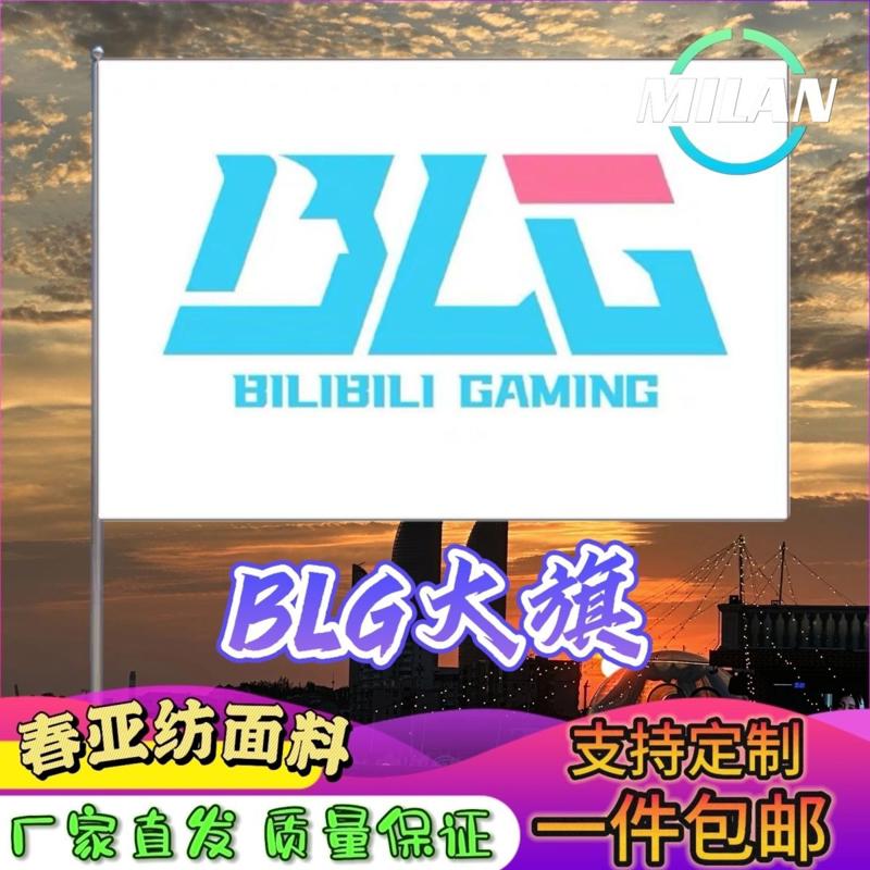 BLG战队旗大旗BLG旗帜手摇旗电竞战队比赛BLG队旗应援旗