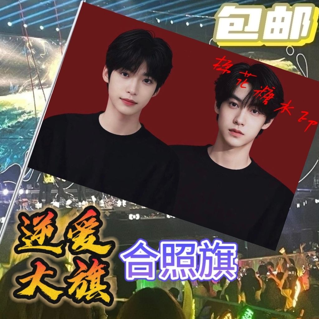 逆爱大旗逆袭网剧网红应援旗帜手摇旗定制户外音乐节逆爱应援旗