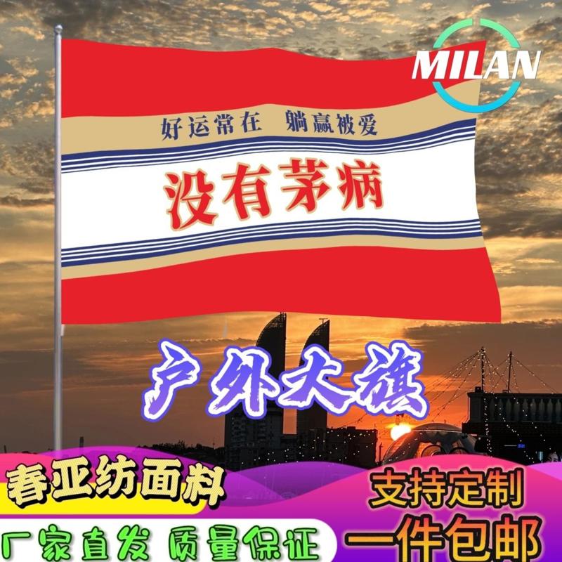 摇滚音乐节 没有茅病旗帜 酱香大旗 音乐节旗帜 户外爬山挥舞旗帜
