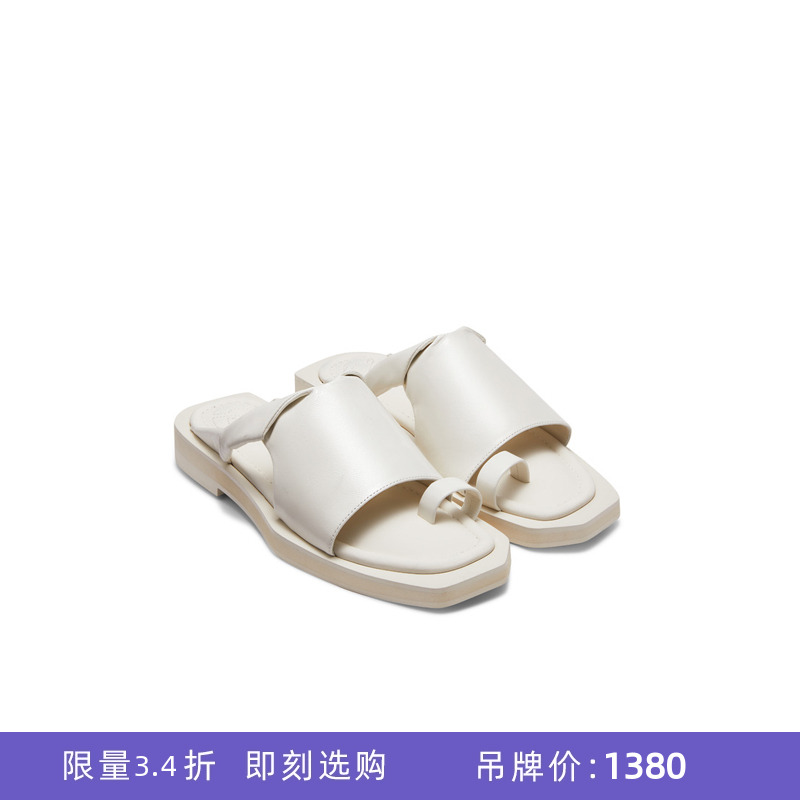 lostinecho露趾薄底鞋外穿拖鞋