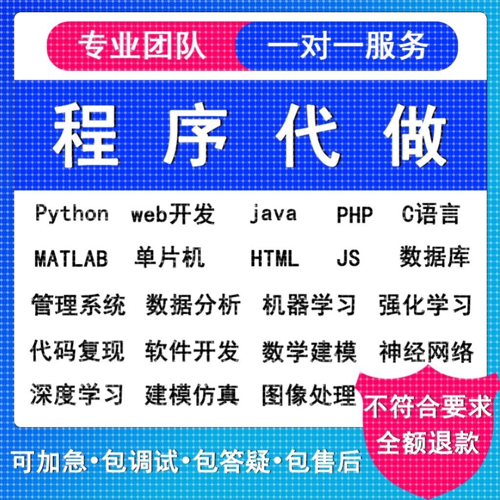 python代编matlab神经网络C++代C语言javaC#php定制程序代写帮做