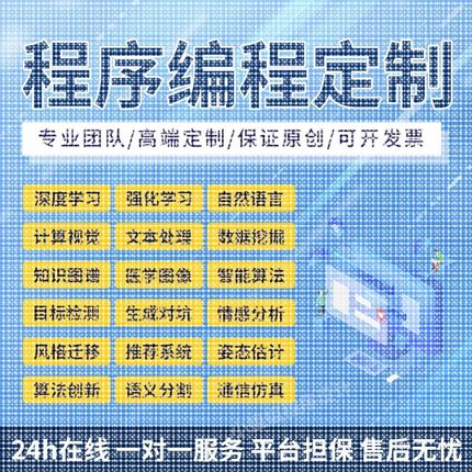 python代编程序深度学习cv算法代码调试接单强化学习图像处理创新