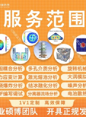 Comsol模拟彷真Ansys/Abaqus流固耦合Fluent流体彷真FDTD光学彷真