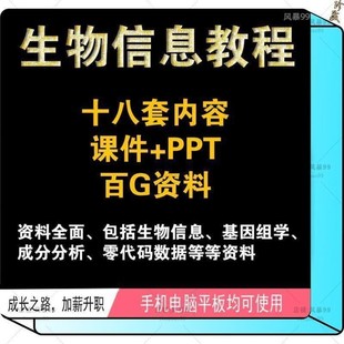 生物信息+基因组学+成分分析+零代码数据视频教程课程教学资料