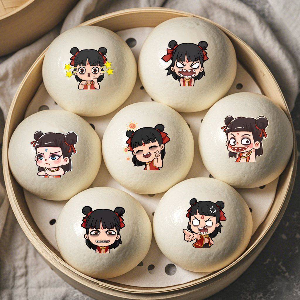 哪吒定制卡通威化纸糯米纸马拉糕发糕米糕包子馒头贴装饰,厨房/烹饪用具,烘焙用纸,淘宝优惠券,粉丝福利购,淘宝优惠卷