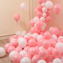 梦幻马卡龙气球高级感粉白色彩生日布置儿童无毒周岁派对场景装 饰