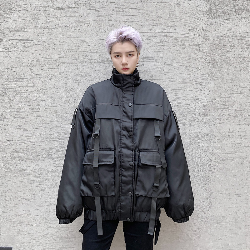 织带装饰短款休闲衣服M501-特P80,男装棉衣,天晨
