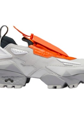 锐步联名Pyer Moss x Reebok Mobius Experiment 4灰橙男女运动鞋