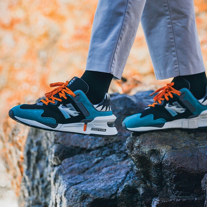 代购Shoe Palace x New Balance 997S联名款鲨鱼齿复古男士跑步鞋