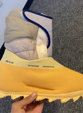 adidas Yeezy Knit RNR “Sulfur”Boots舒适耐磨中筒靴棕黄男女