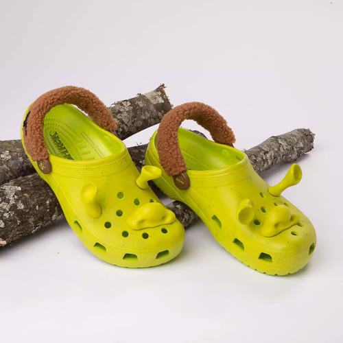 卡骆驰CROCSXShrek男女洞洞鞋
